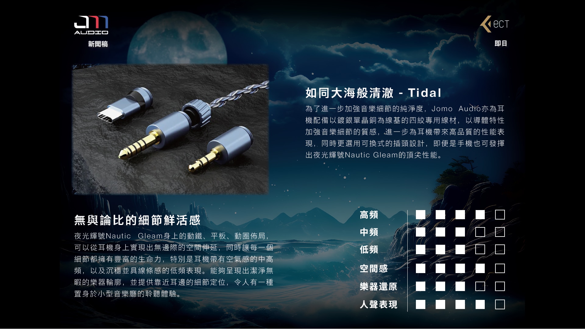 Jomo Audio Nautic Gleam 夜光輝號 耳機